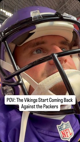 We thought it was over and the Vikings decided to make it interesting... Watch the full video by searching 