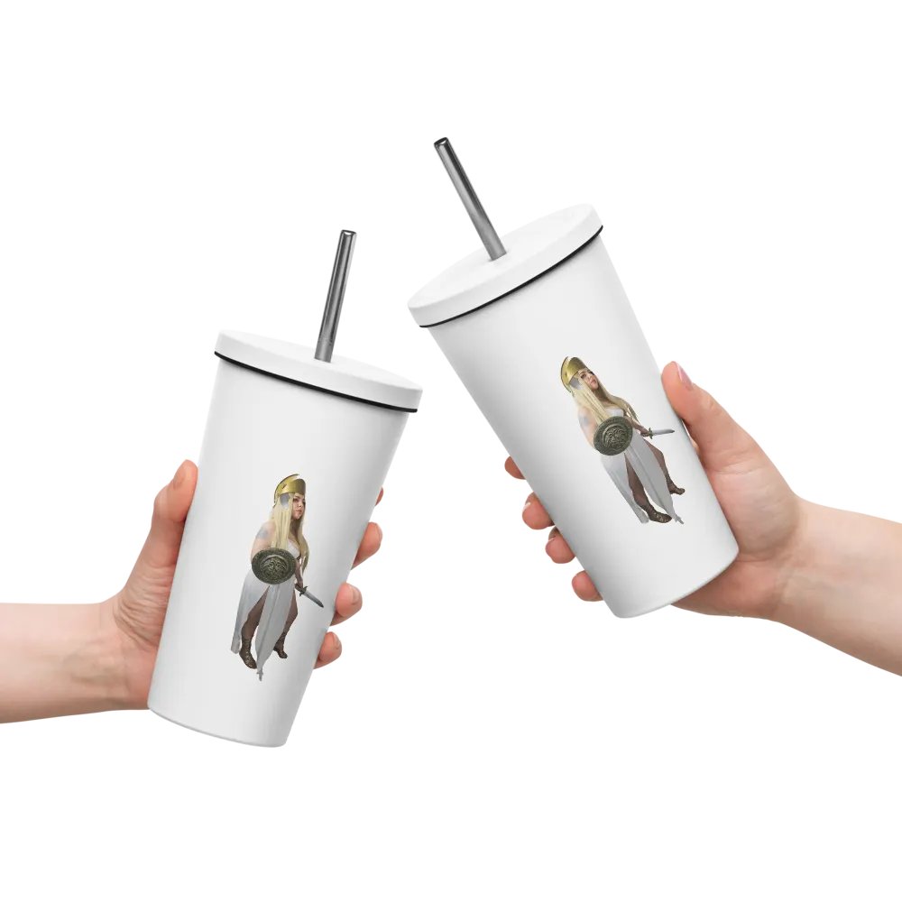 Athena Insulated Tumbler w/ Straw product image (8)