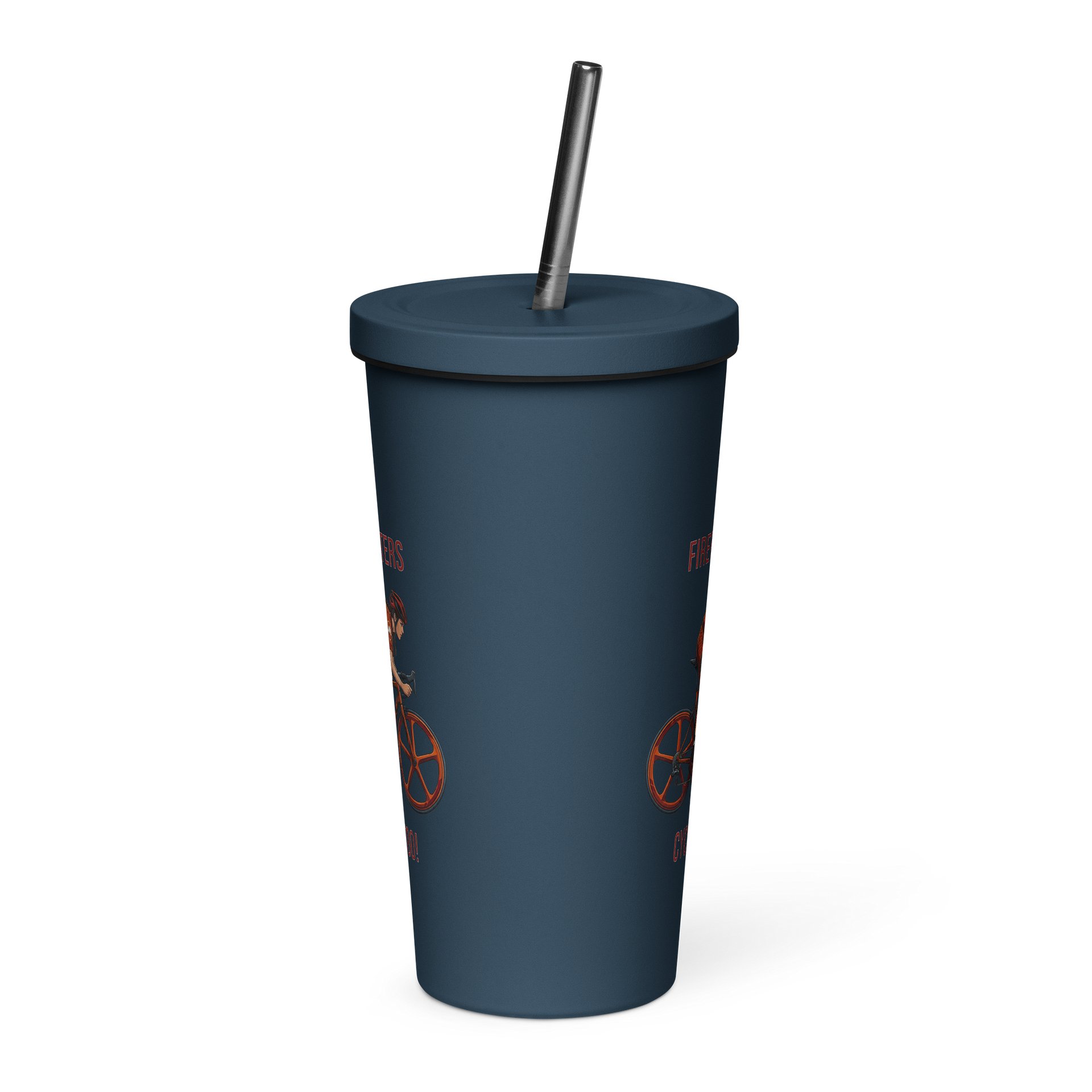 Firefighter Athlete Tumbler with Straw | Ladies Cycling Edition product image (12)