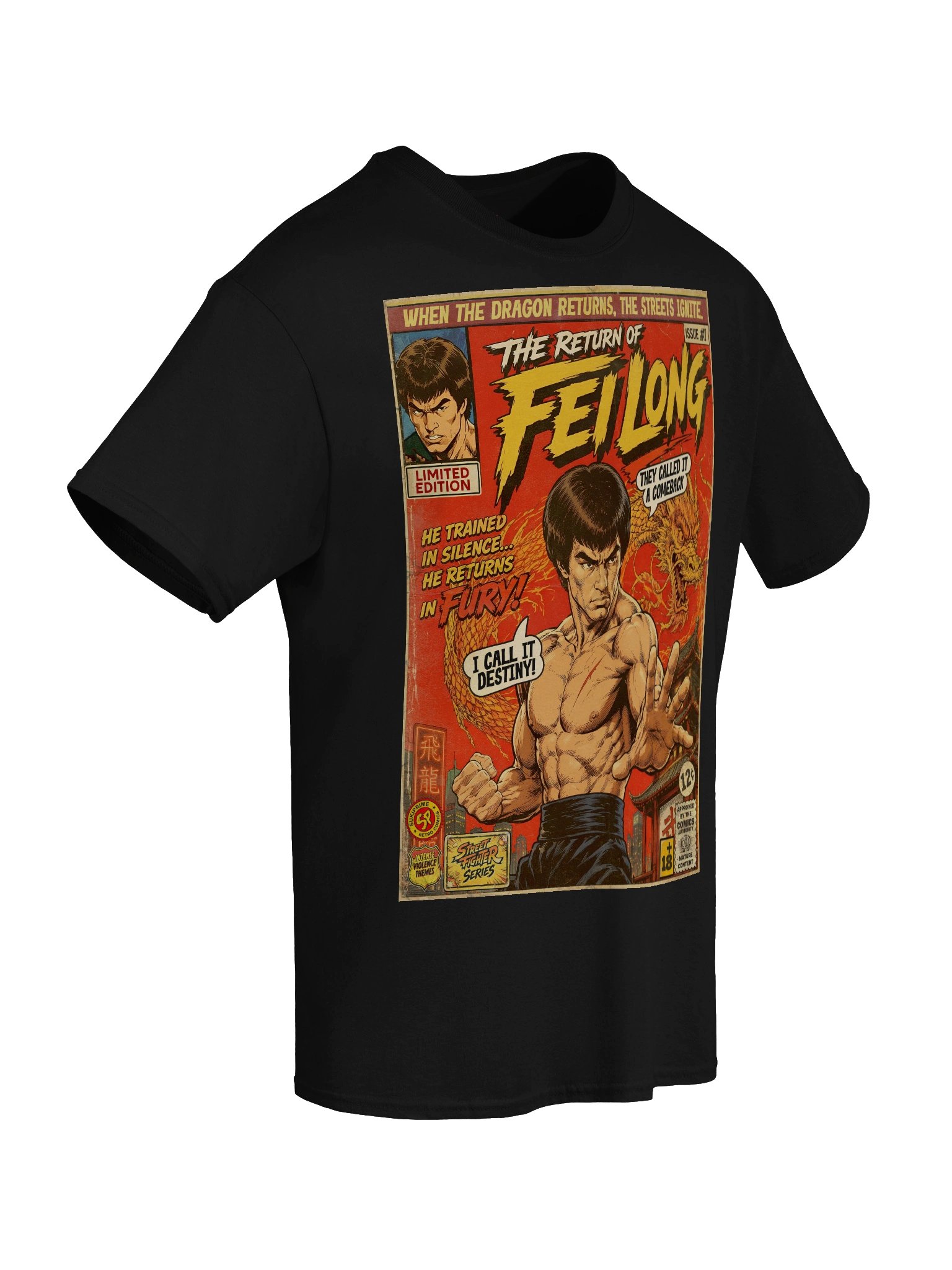 Fei Long Comic Art Gaming T-Shirt product image (6)