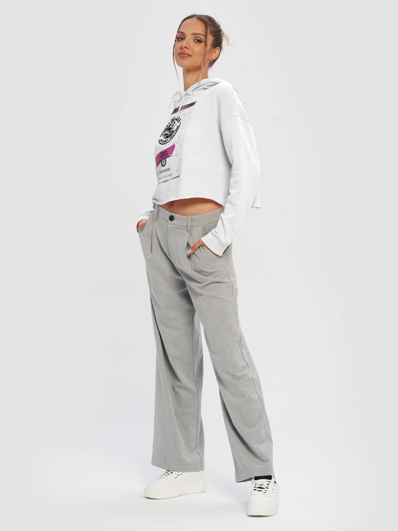 Spooky Seltzer - Independent Trading Co. Women’s Lightweight Cropped Hoodie product image (41)