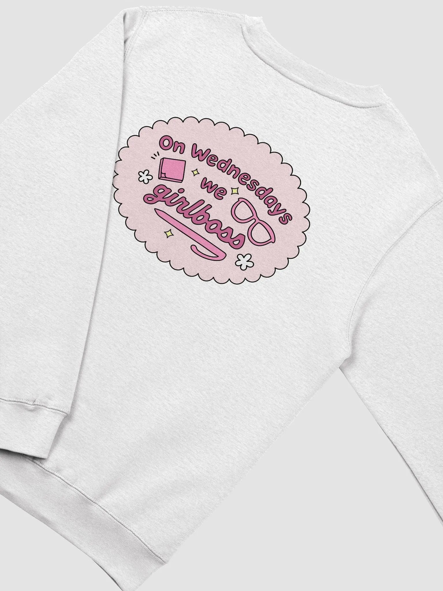 On Wednesdays, We Girlboss Unisex Crewneck Sweatshirt product image (1)
