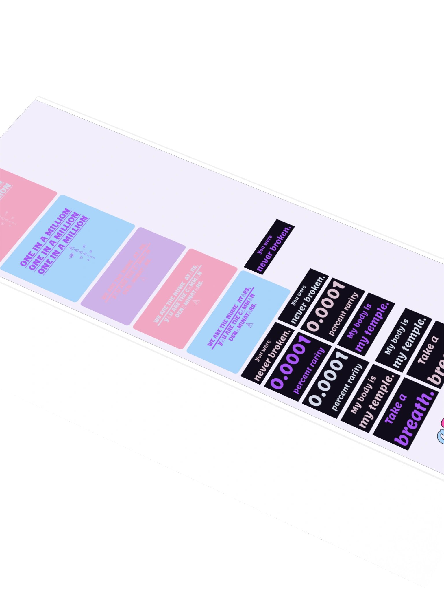Mega Sticker Pack Vol 2 — Catchphrases · Block Sheet 2 product image (2)