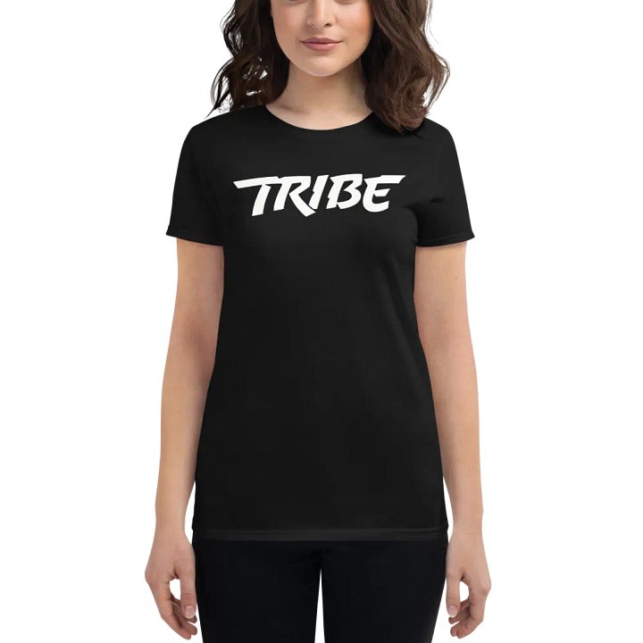 Women's Tribe Front | Headphones Back Print Gildan Middleweight T-Shirt product image (1)