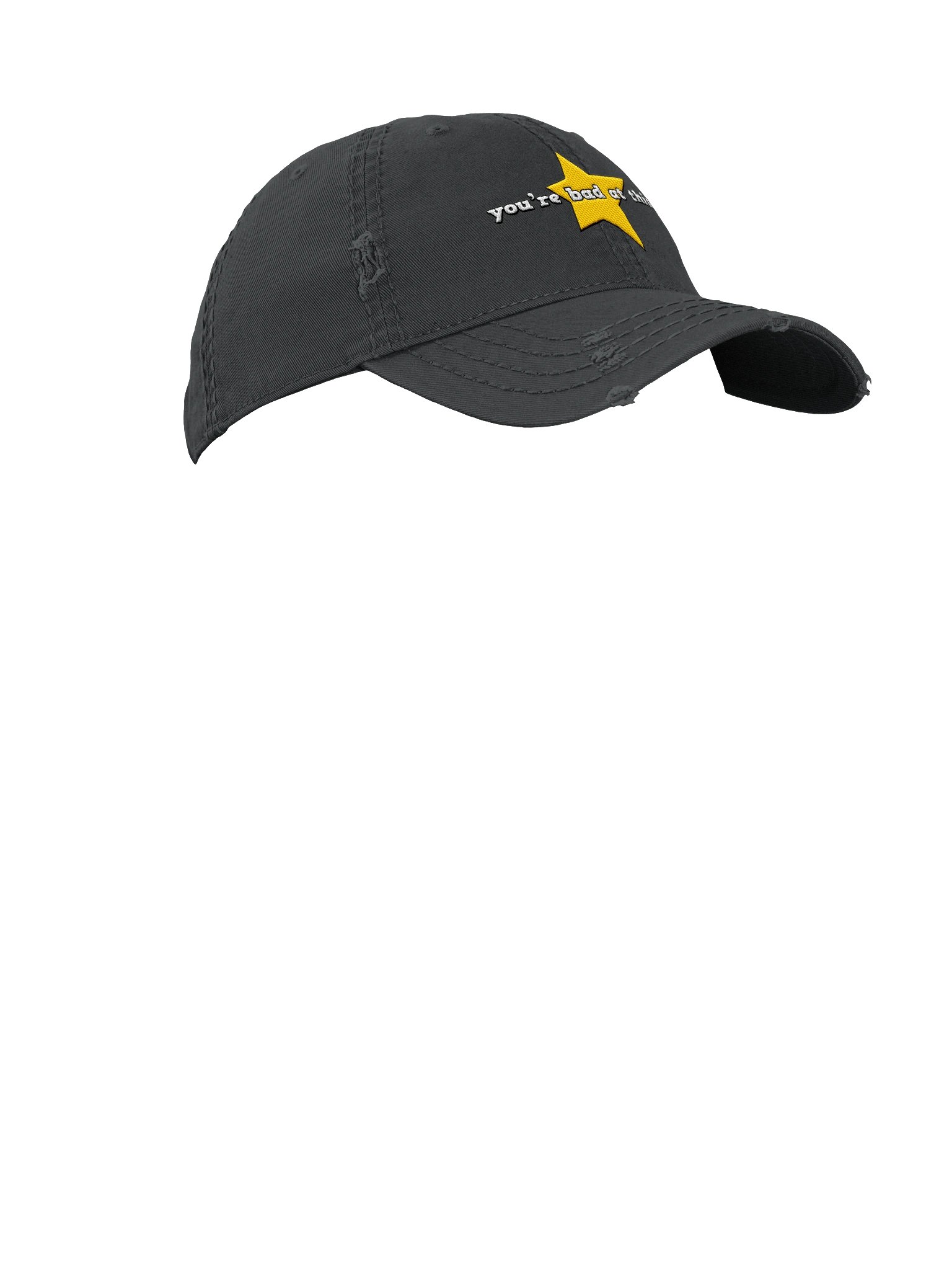 Bad at This Distressed Dad Hat product image (7)