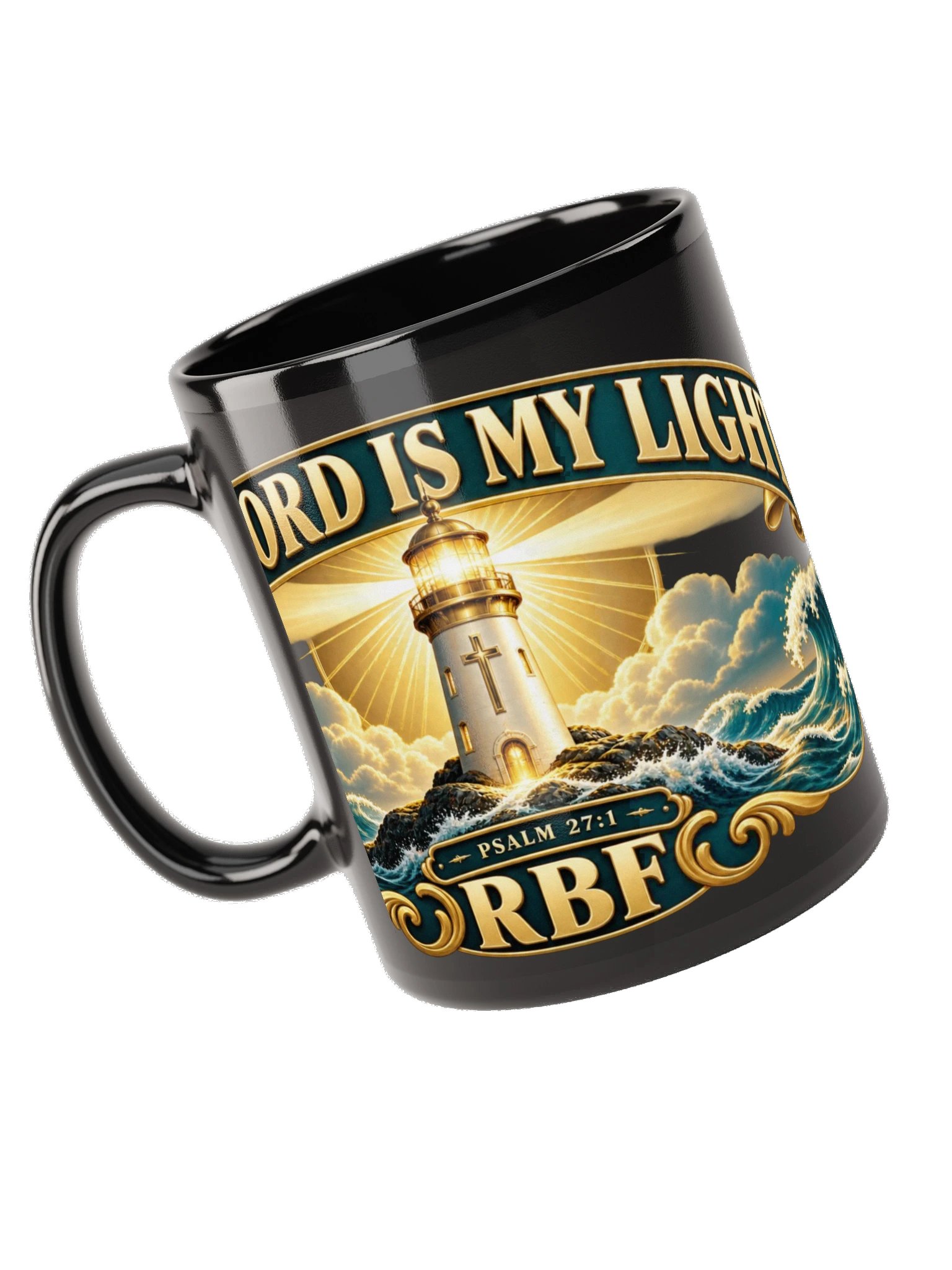 The Lord Is My Light Lighthouse Mug — Psalm 27:1 product image (11)