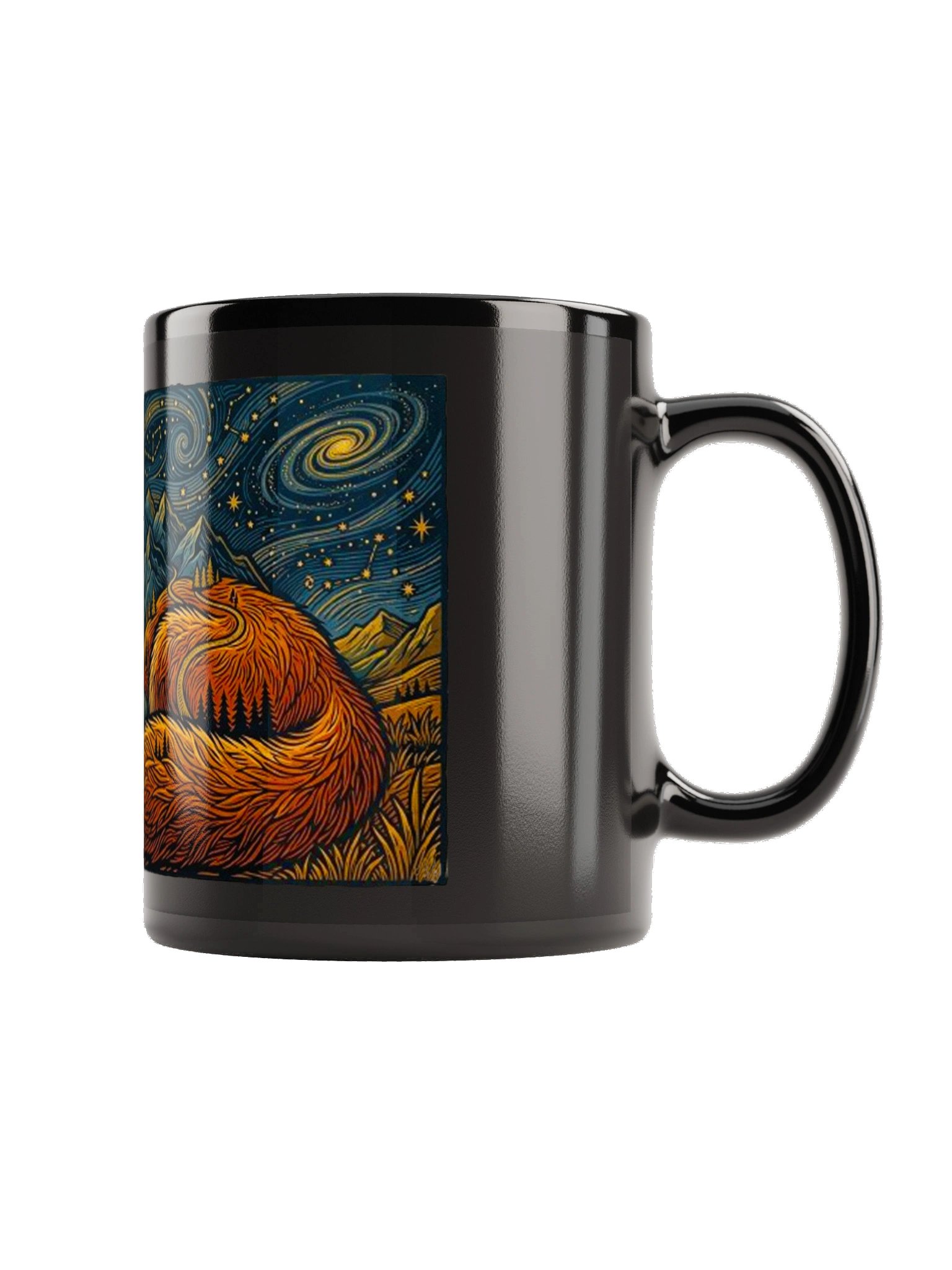 Cosmic Celestial Fox Starry Sky Wildlife Coffee Mug product image (5)