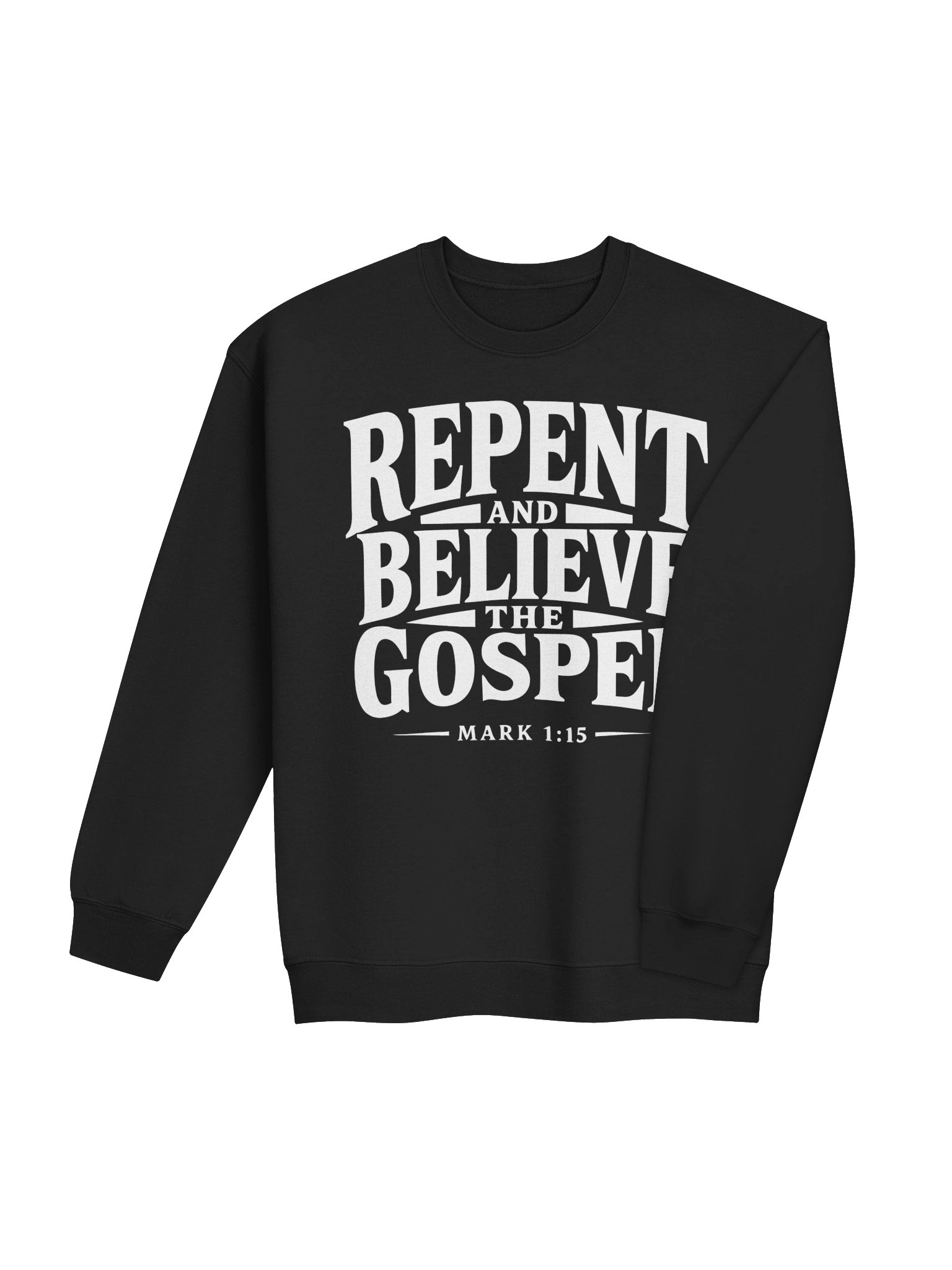 Repent and Believe the Gospel Mark 1:15 Classic Crewneck Sweatshirt product image (45)