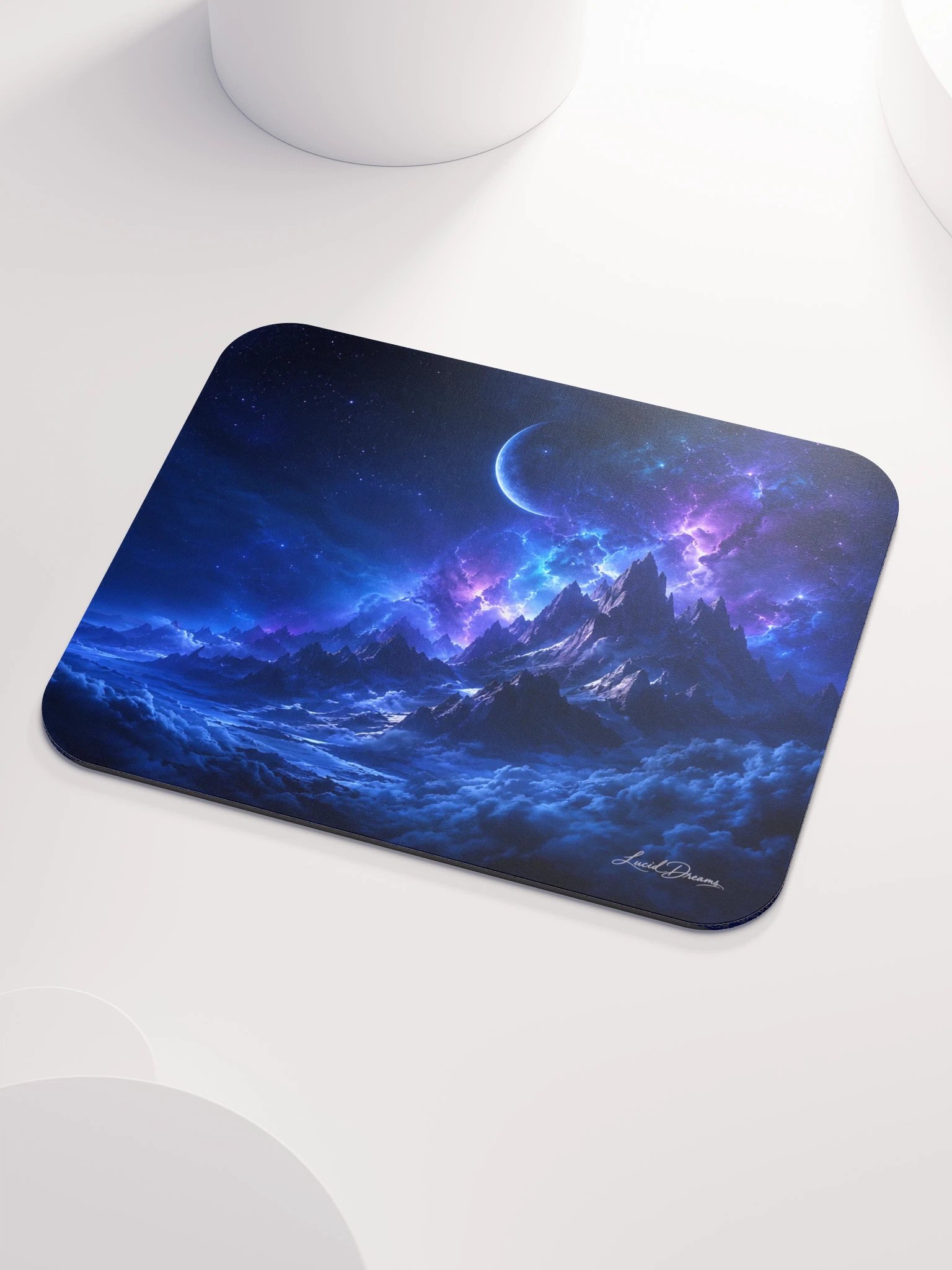 Crescent over the Blue Mountains Mousepad product image (3)
