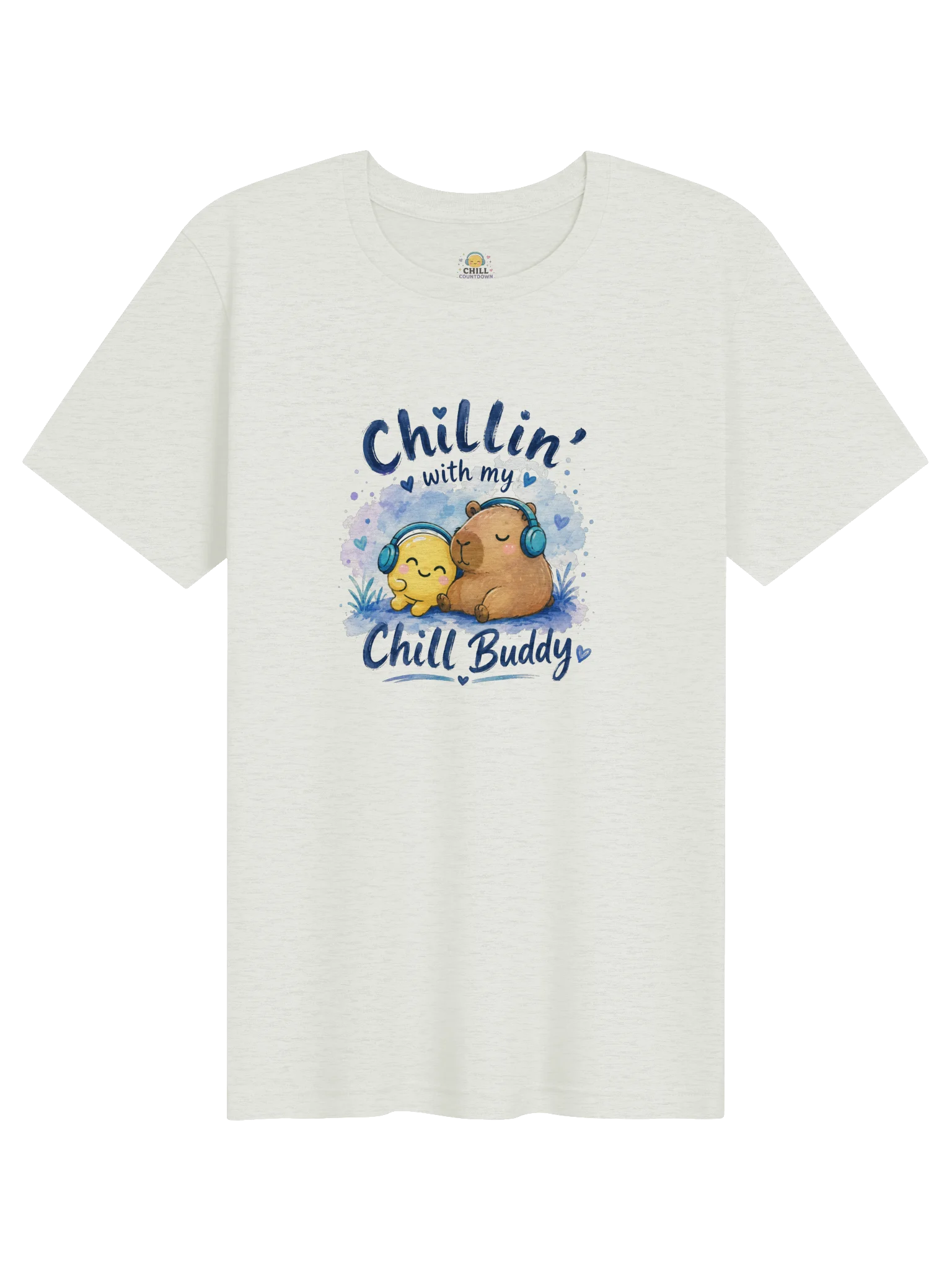 Chillin’ With My Chill Buddy T-Shirt | Smilo & Capybara product image (4)