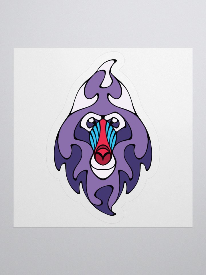Royal Mandrill - Small/Medium Kiss Cut Sticker product image (1)
