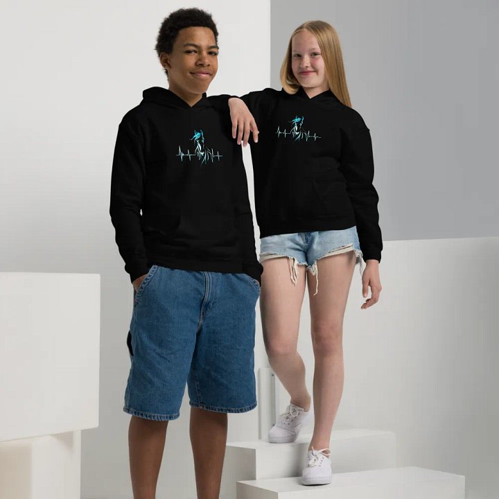 Horse Heartbeat Gildan Youth Heavy Blend Hoodie product image (1)