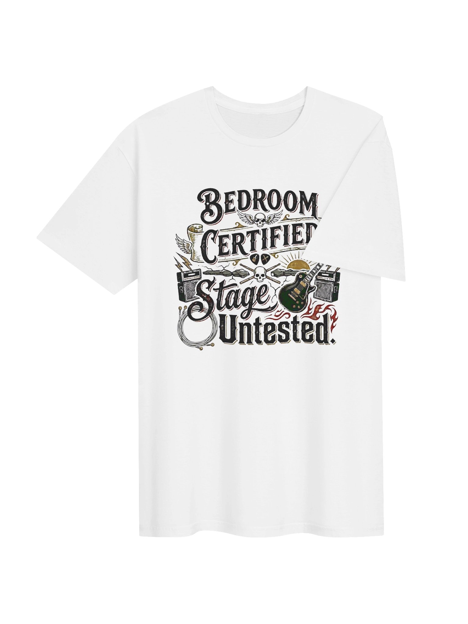 Bedroom Certified - Funny Guitar T-Shirt product image (5)