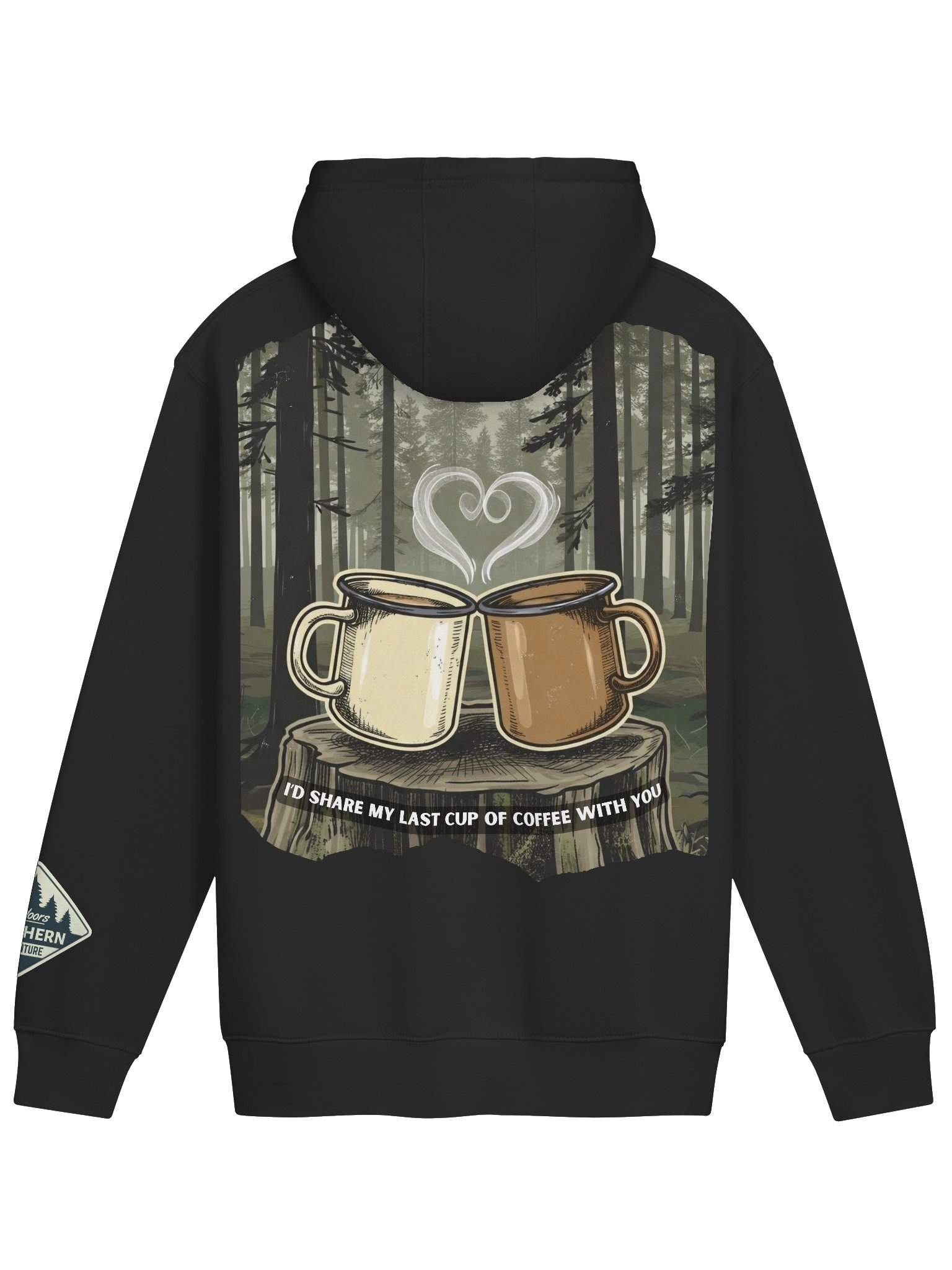 I’d Share My Last Cup of Coffee With You – Outdoorsy Couples Sweatshirt product image (1)