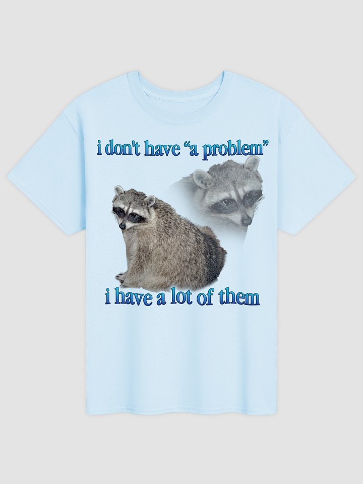 I don't have a problem Raccoon T-Shirt product image (13)