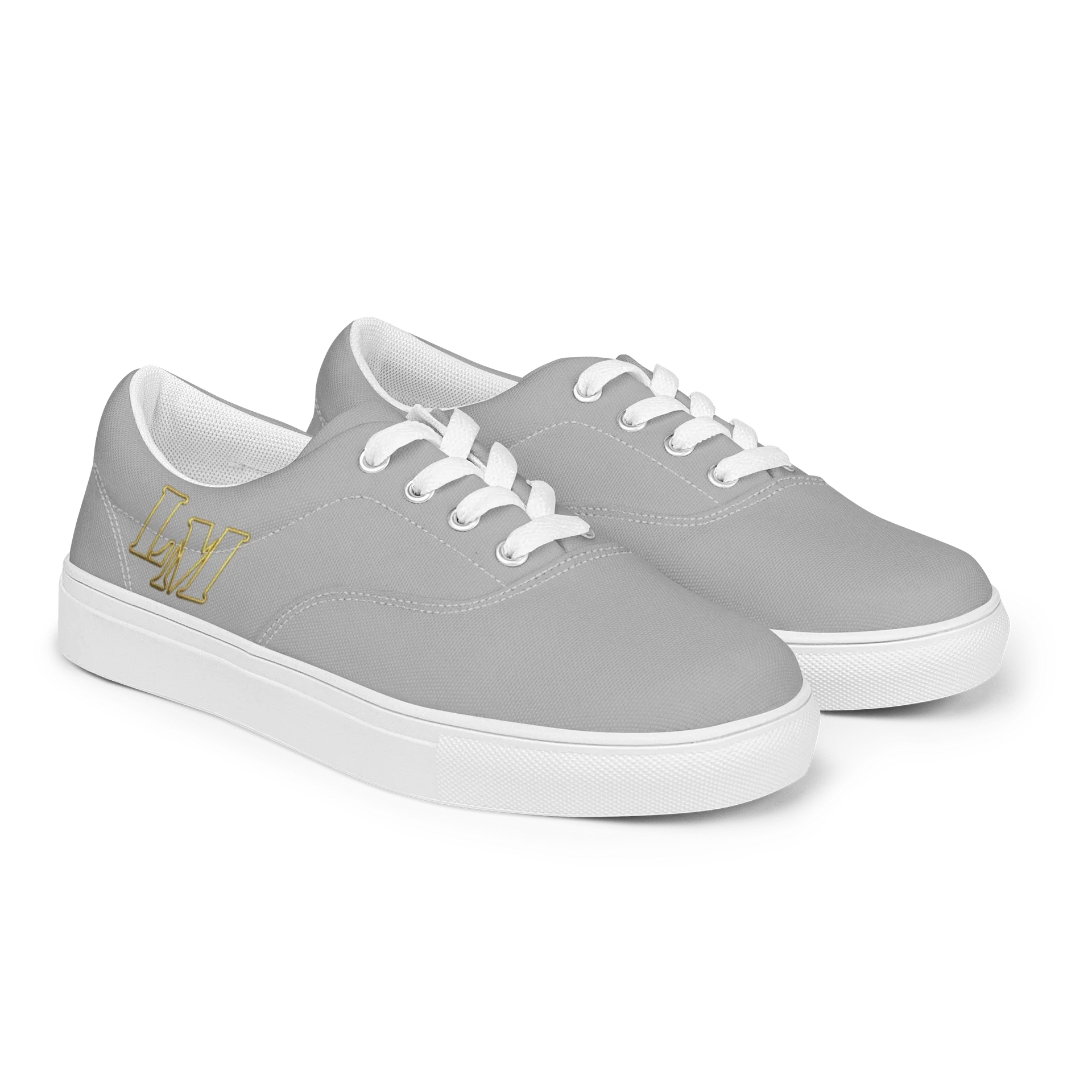 LM Origin™ Chrome Gray Sneakers | Women's Canvas Shoes product image (4)