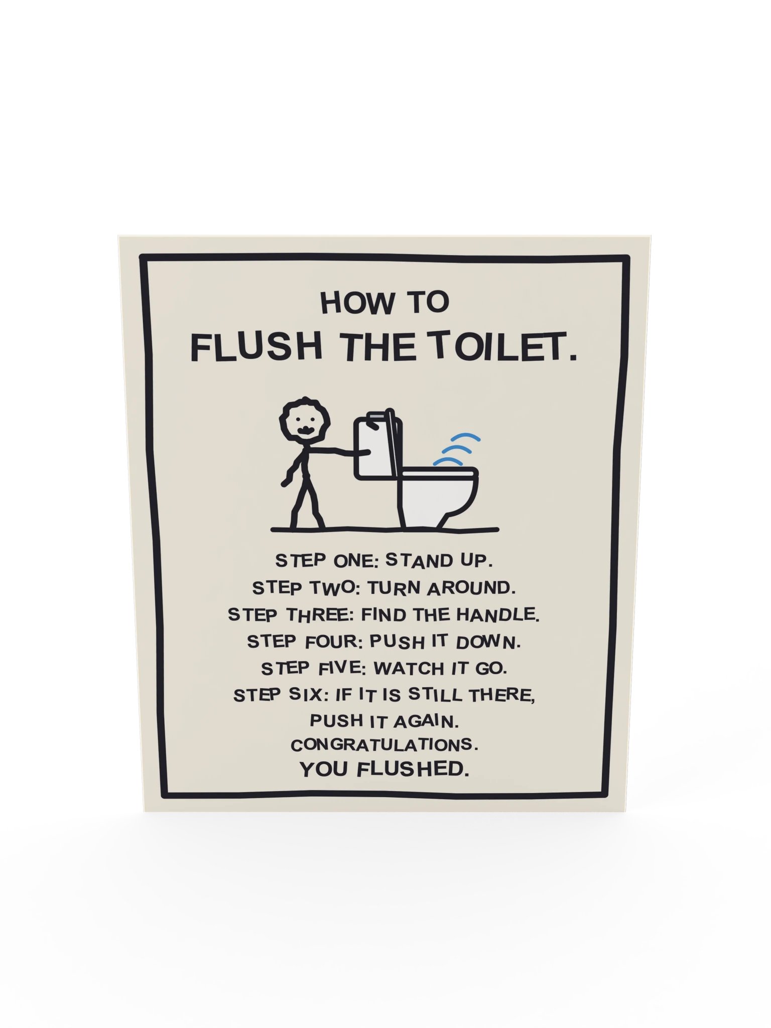 How to Flush the Toilet (Bathroom Sign) product image (19)