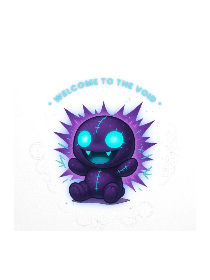 Welcome to the Void Mascot — Kiss‑Cut Sticker product image (4)