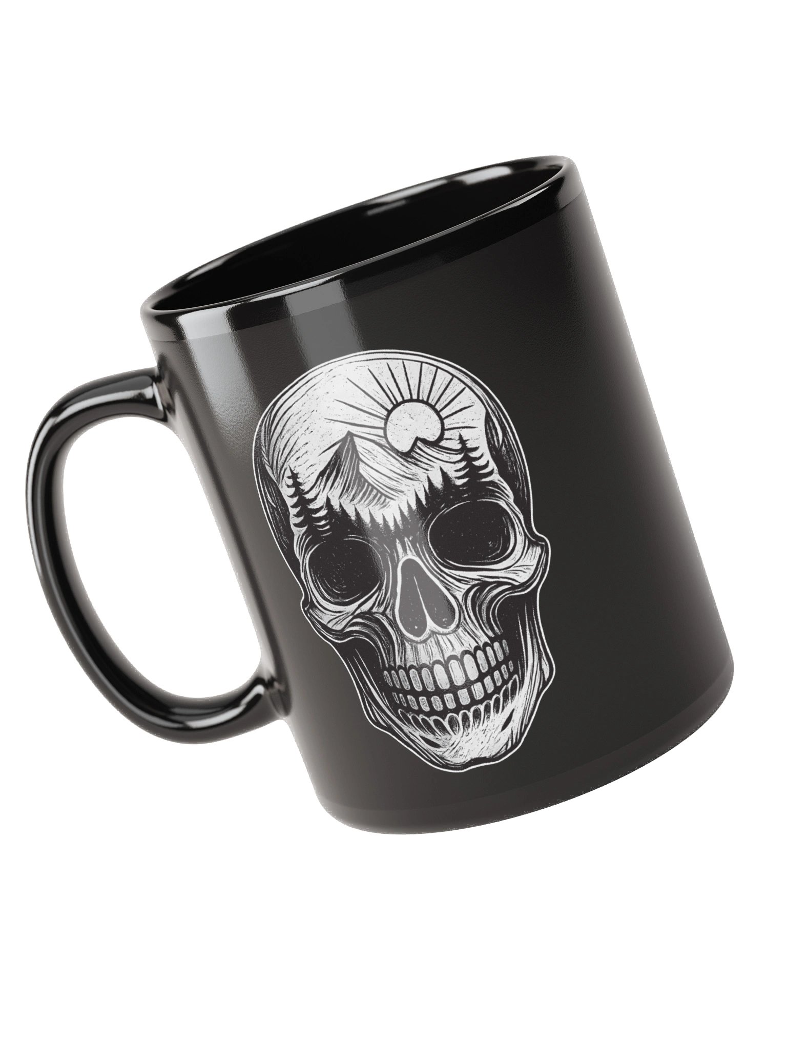 Rugged Sportsmen Skull & Mountain Coffee Mug product image (5)