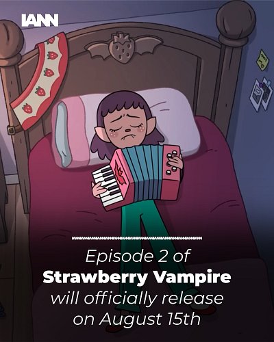 Episode 2 of Strawberry Vampire by Emily Brundige (@emilybrundige) is officially set to release on YouTube on August 15th!

“...
