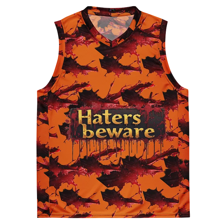 beware Unisex Basketball Jersey product image (2)