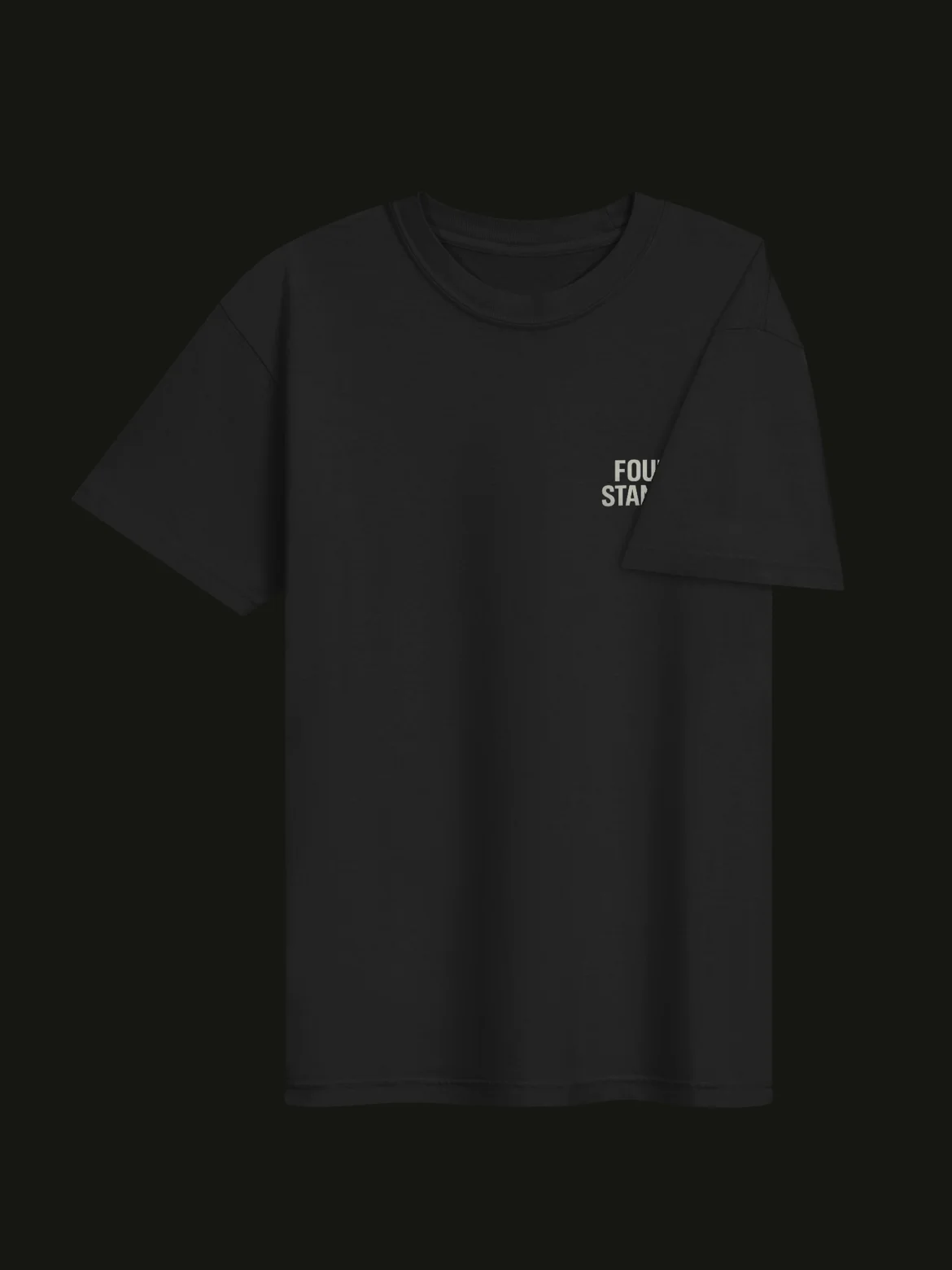 Plain fourth standard tee (black) product image (3)