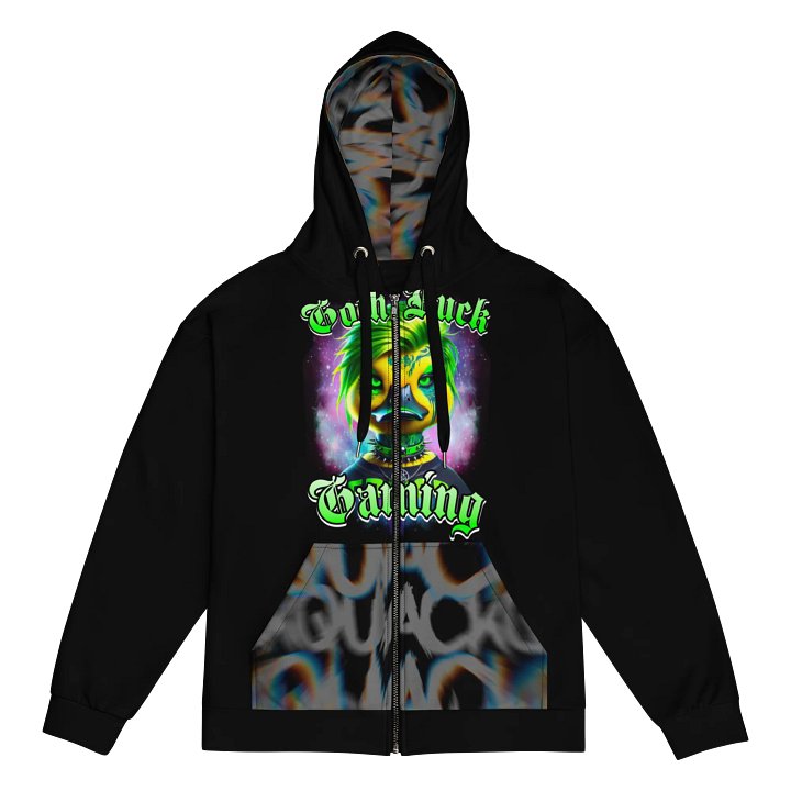Goth Duck Gaming All-Over Hoodie product image (1)