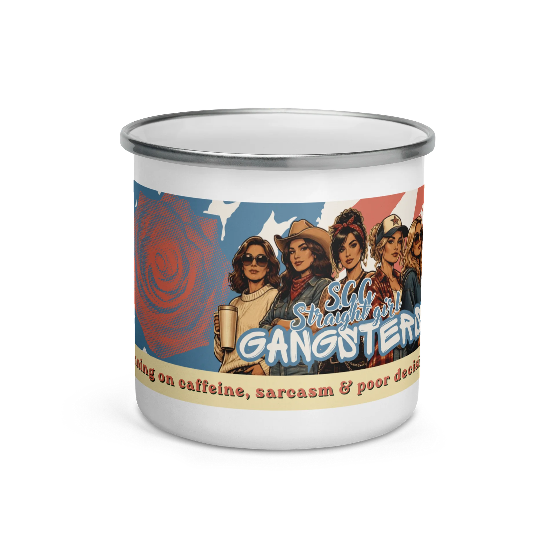 Straight Girl Gangsters (enamel mug) product image (1)