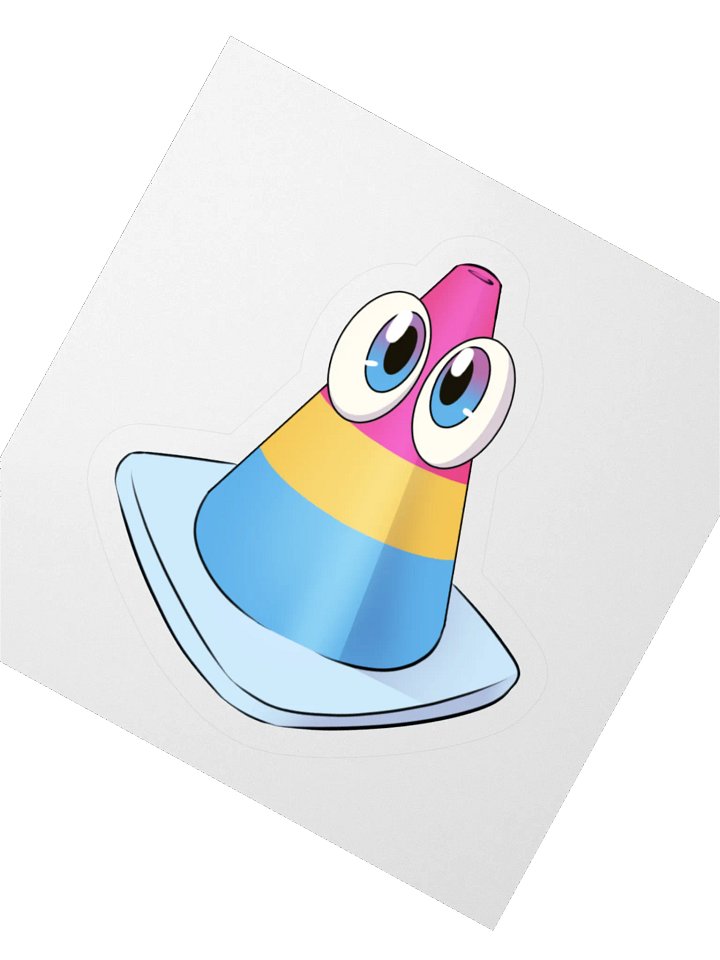 Pride Cone Sticker - Pan product image (4)