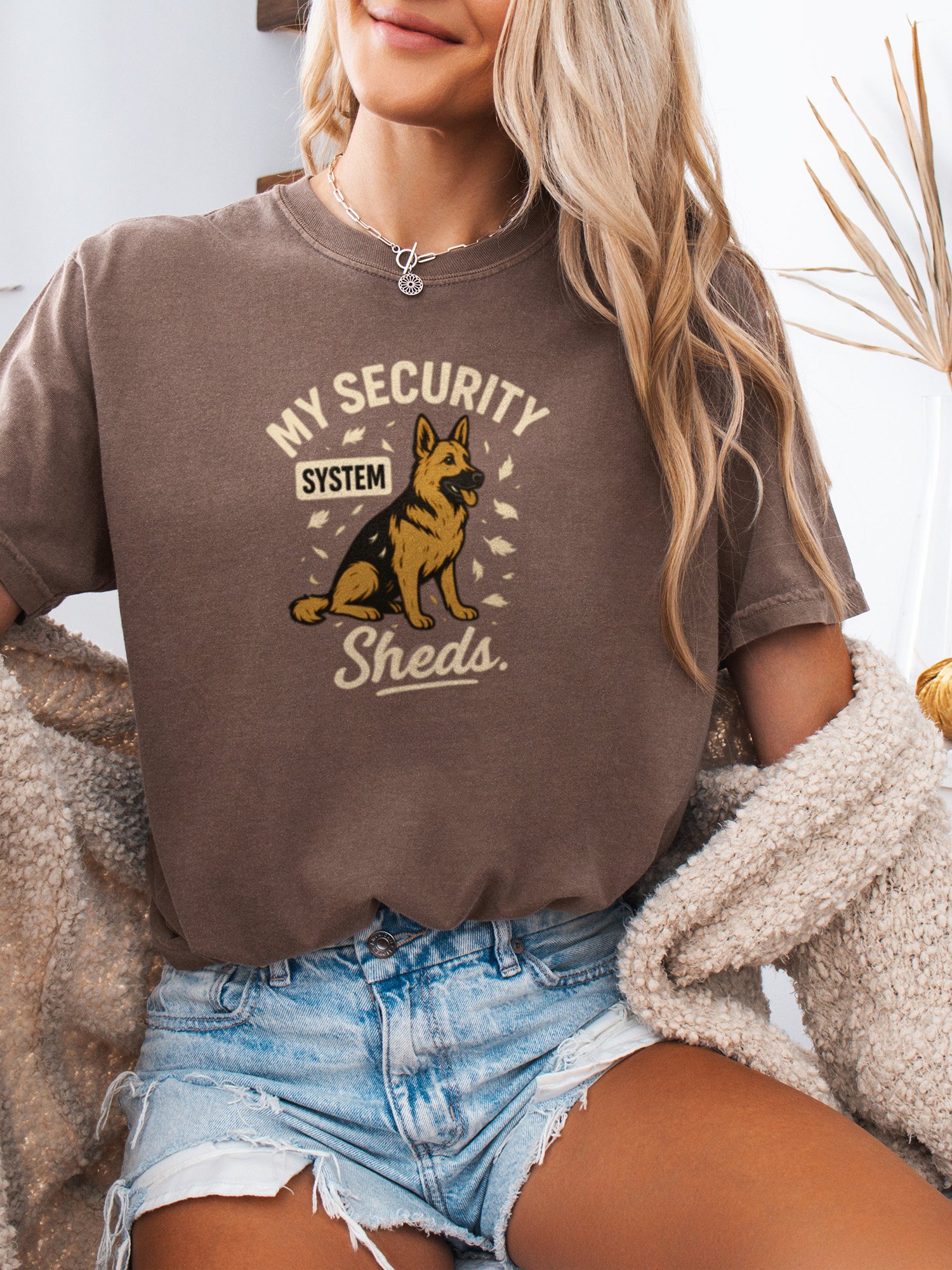 My Security System Sheds (German Shepherd) Tee product image (2)