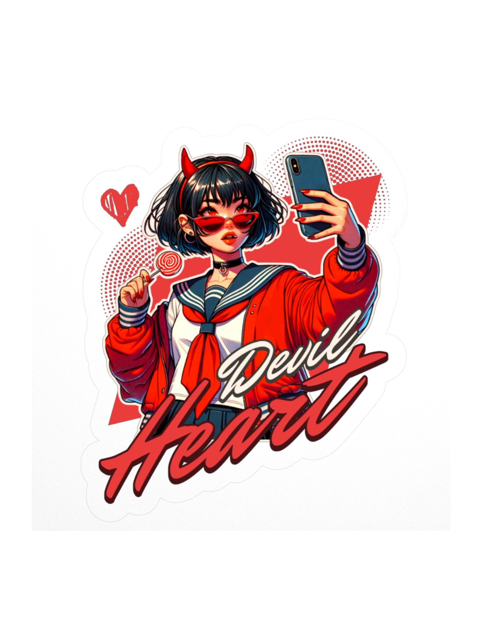 Darla's Devil Heart Sticker product image (1)