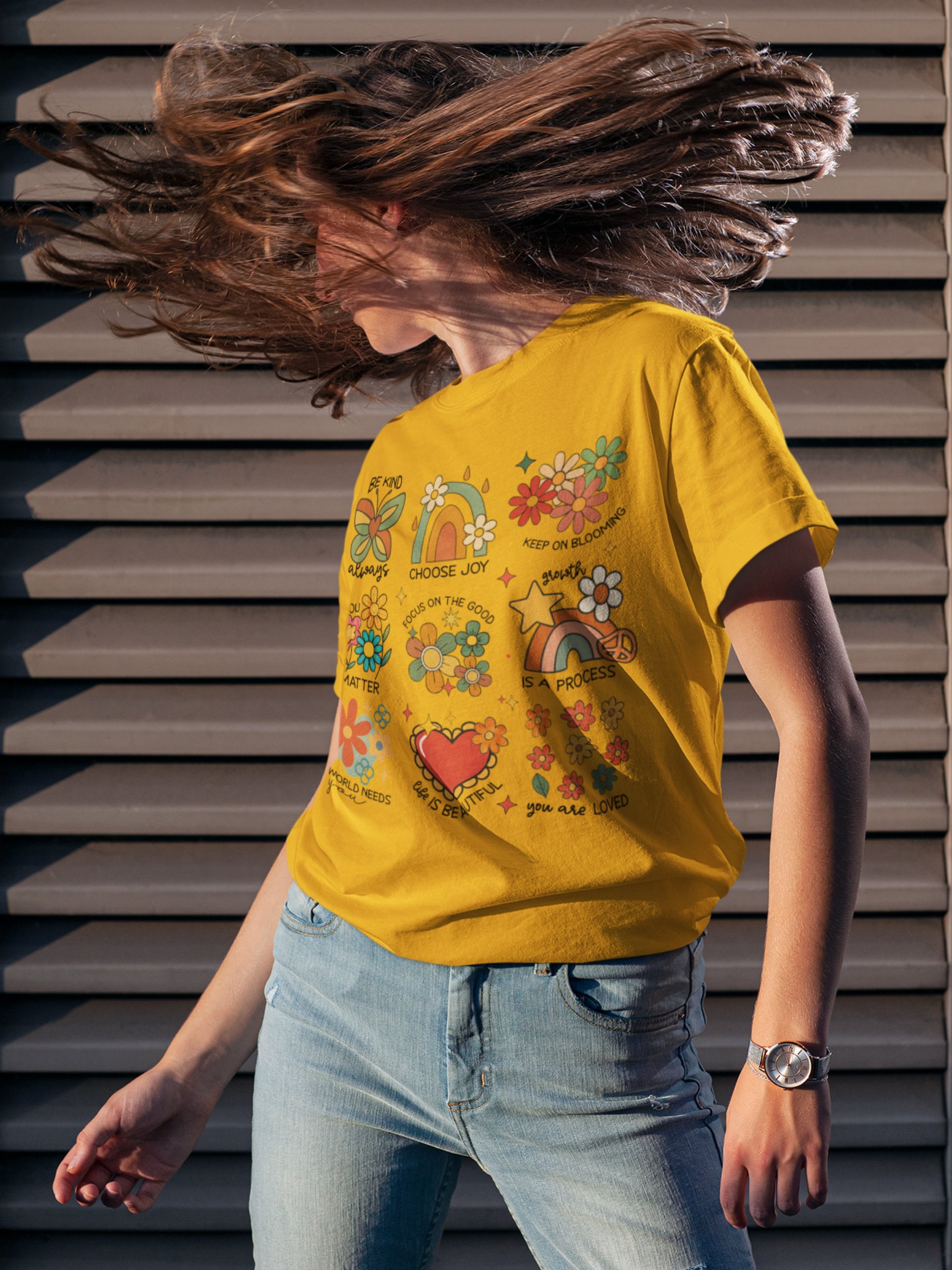 Healing Symbols – Growth and Calm Unisex T-Shirt product image (4)