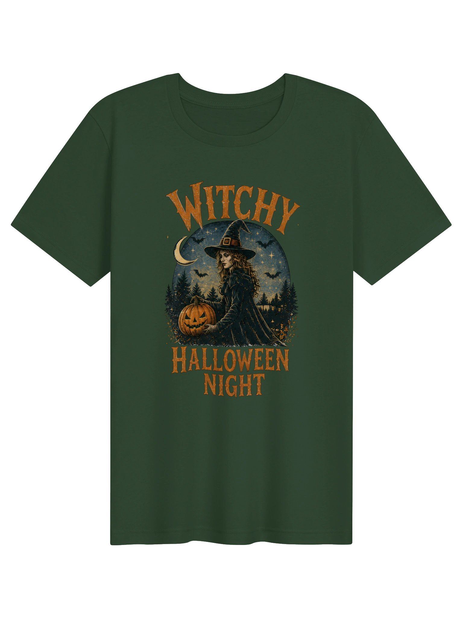 Witchy Halloween Night Graphic Tee product image (1)