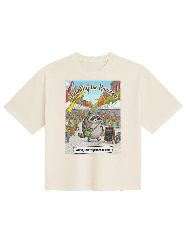 Jimothy the Raccoon Women's Heavyweight Boxy T-Shirt product image (2)