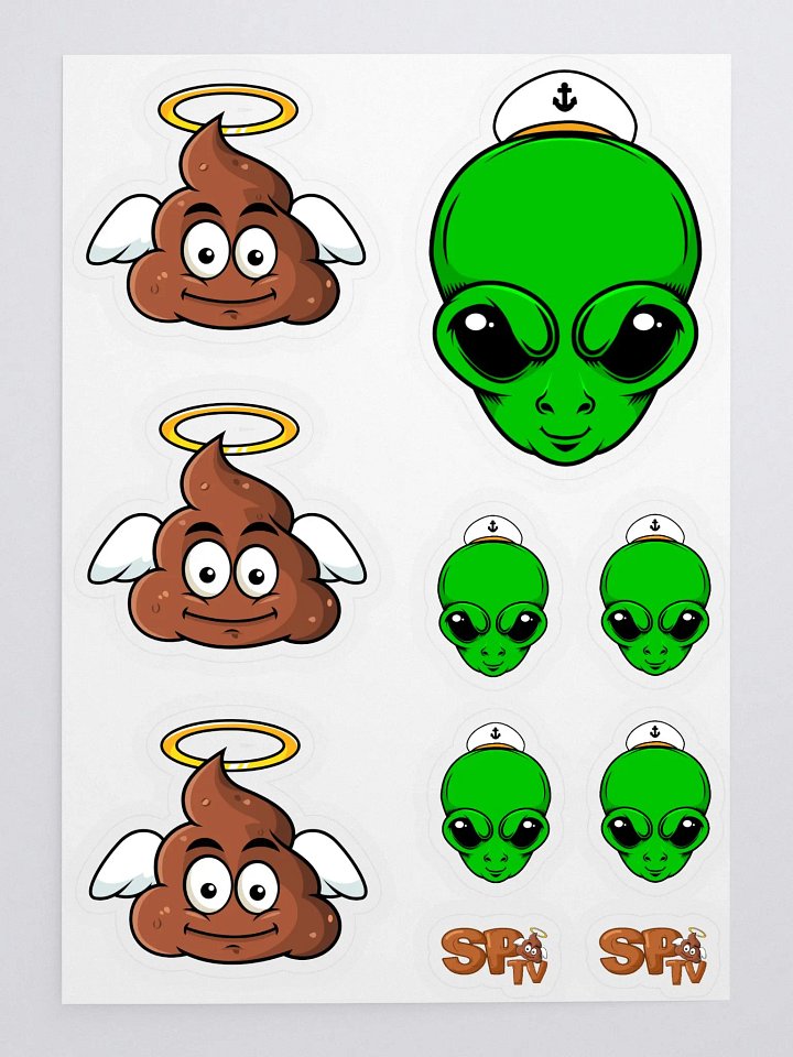 Denver & Xenu Kiss Cut Sticker Sheet product image (1)