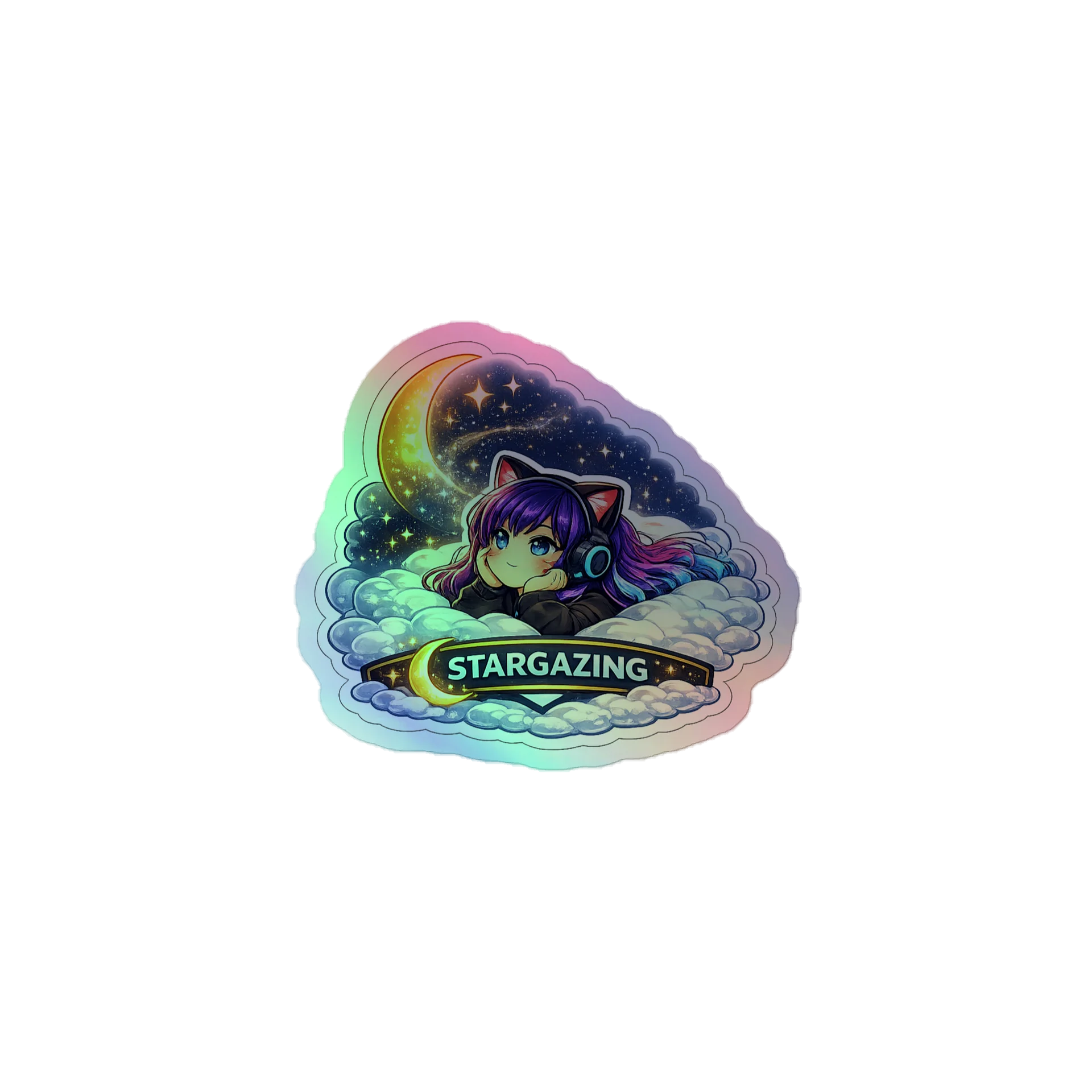 • AKC // Callie Sticker STARGAZING | Holographic | Callie Emote Badge Series product image (1)