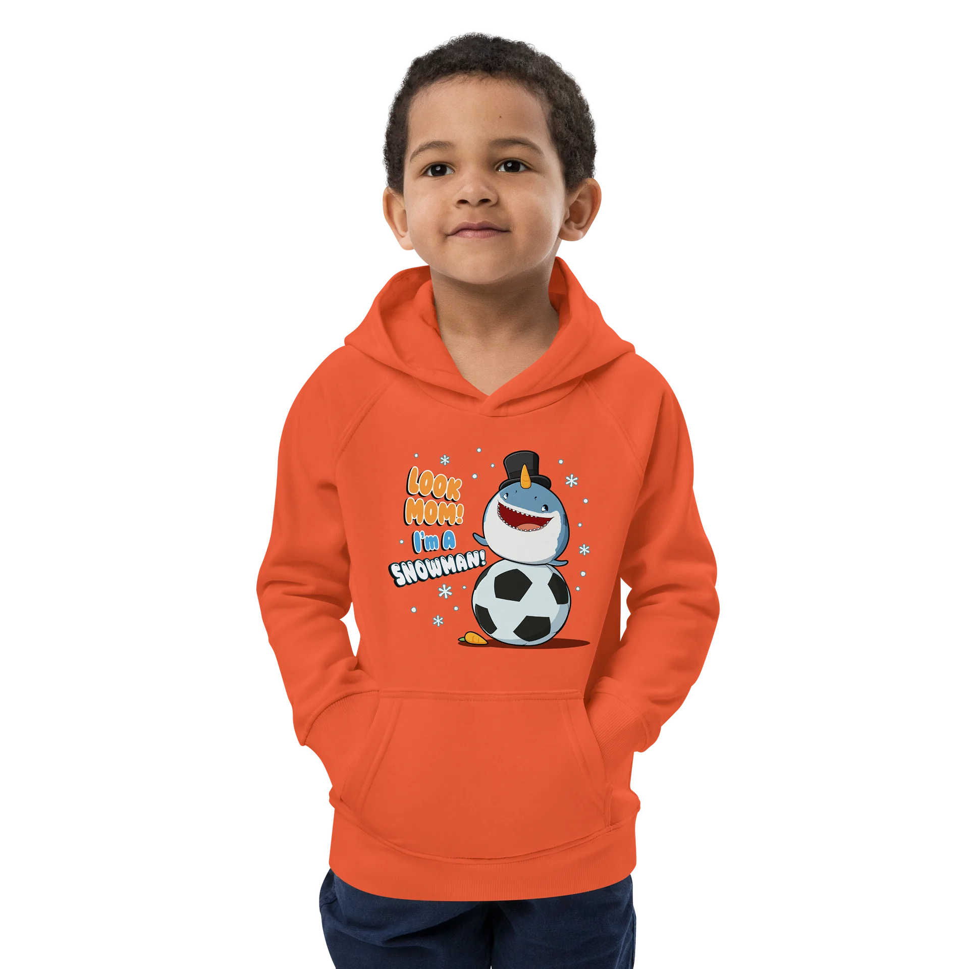 SNOWMAN Kids Eco Hoodie product image (4)