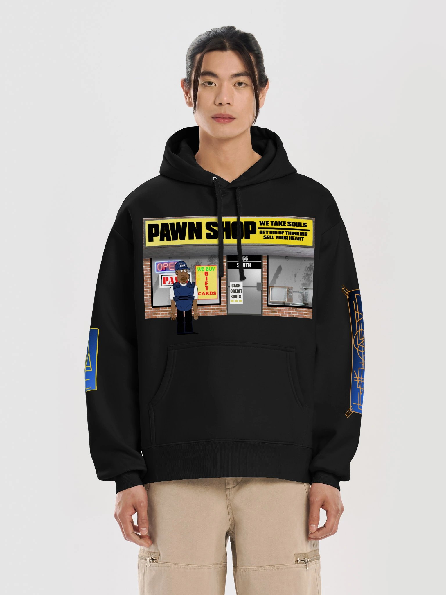 MR. ZEE Pawn Shop Cartoon Streetwear Hoodie product image (13)