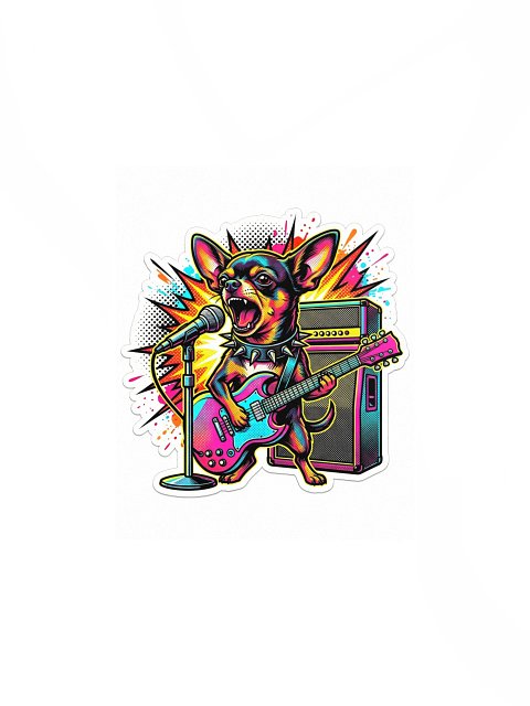 Punk Chihuahua Poster
