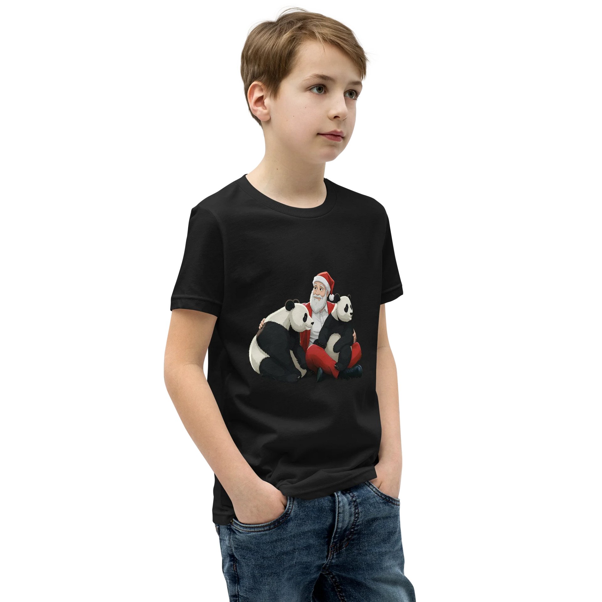 kids panda christmas shirt product image (9)