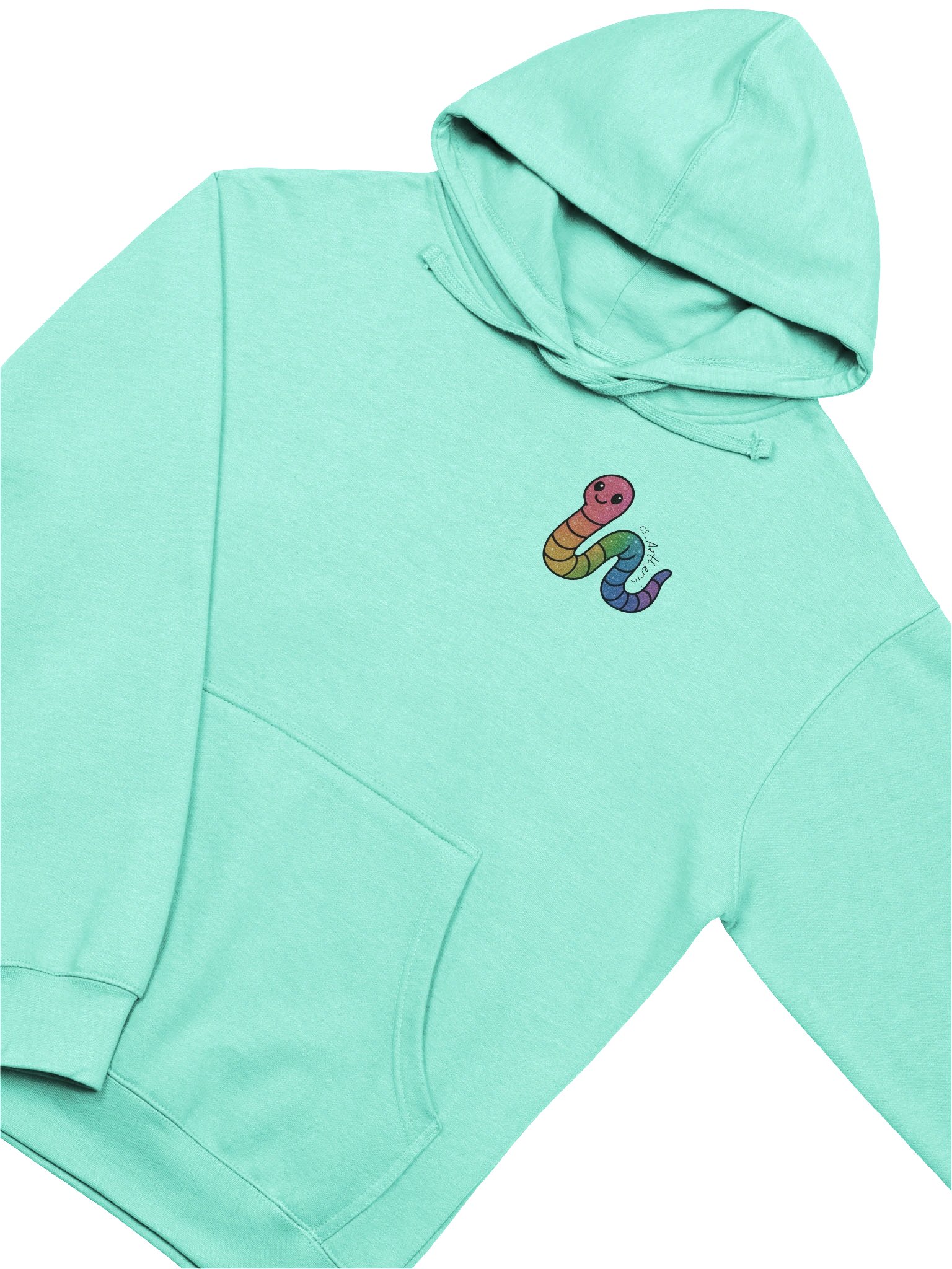 Rainbow Glitter Worm Midweight Hoodie product image (3)