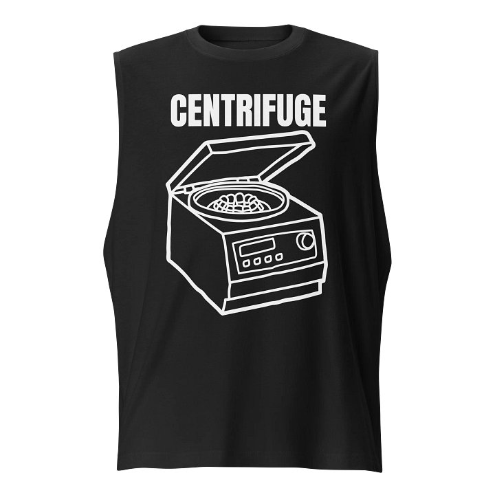 Vibrant Centrifuge Test Tube Spin Muscle Tank product image (1)
