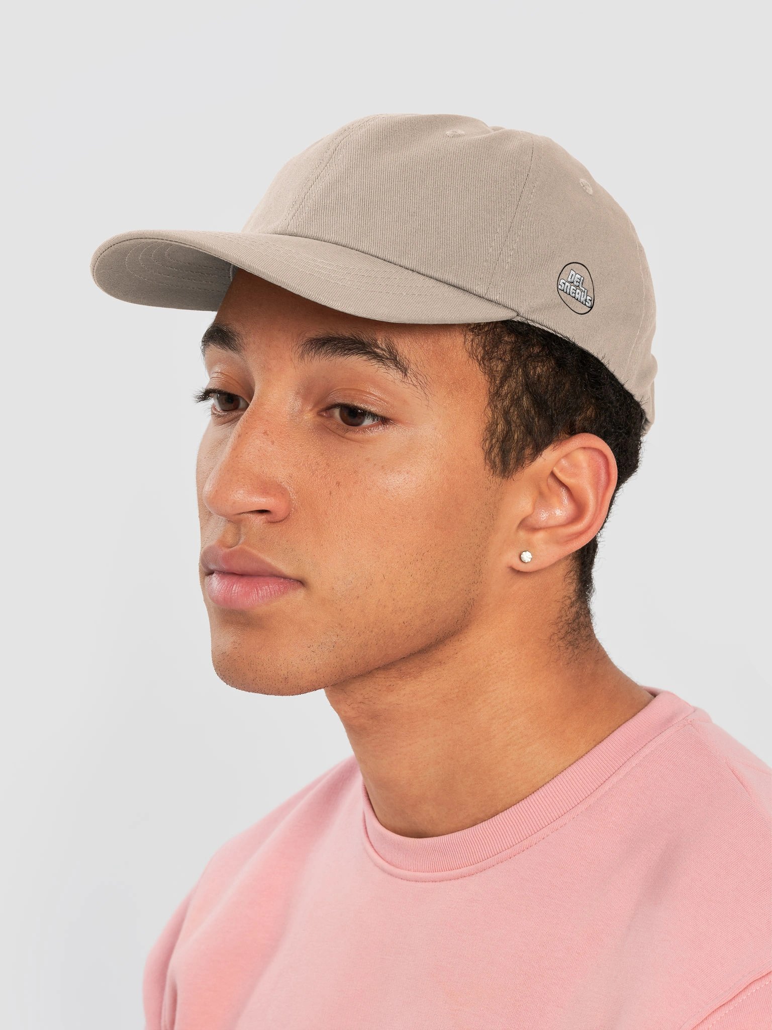 Circular Side Logo Embroidered Cap Stone product image (7)