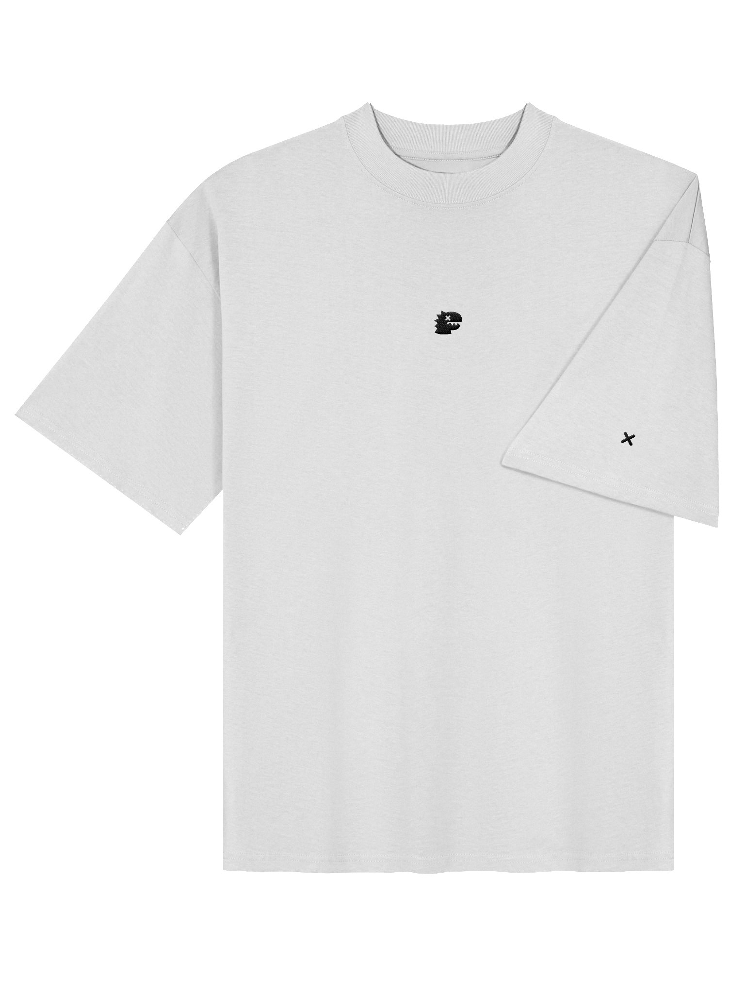 FMB ∣ JETLAG DINO Center Embroidered Oversized Tee White product image (4)
