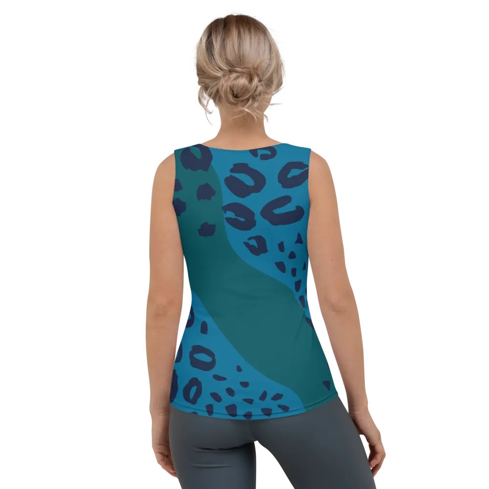 Blue Leopard Allure Women's Tank Top product image (2)