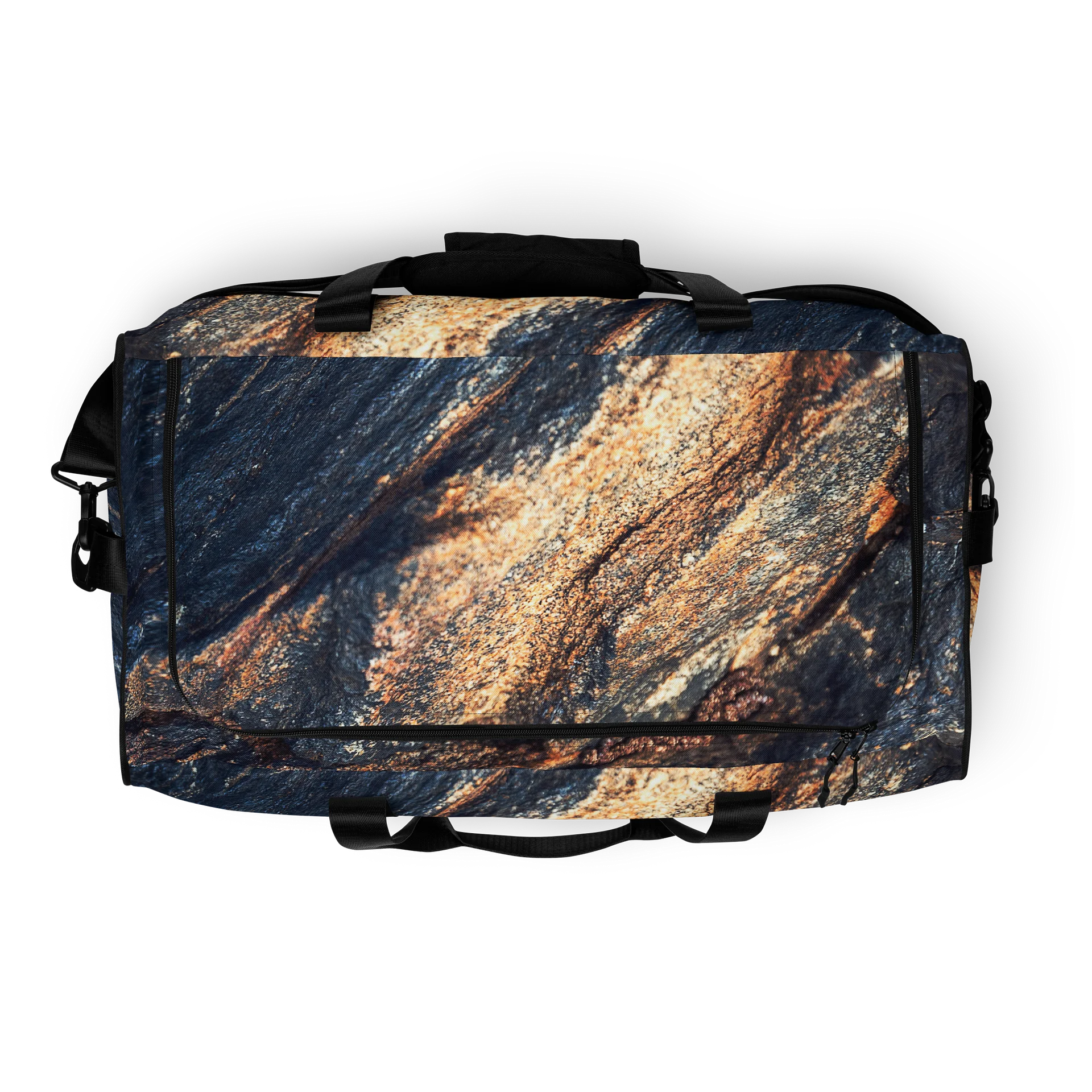 Obsidian Life All-Over Print Dark Mineral Travel Duffle Bag product image (8)