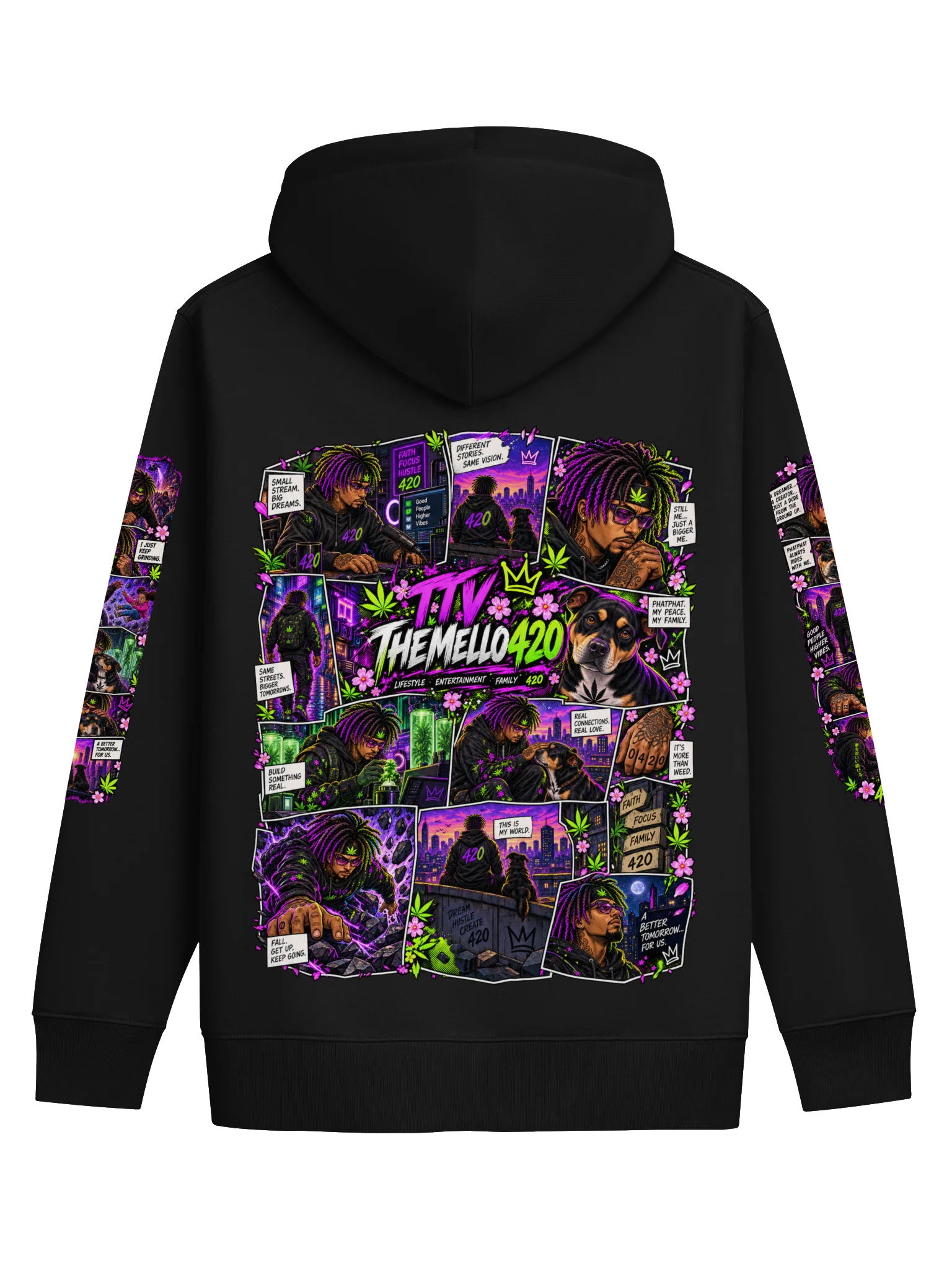 Mello’s World Comic Hoodie. product image (4)