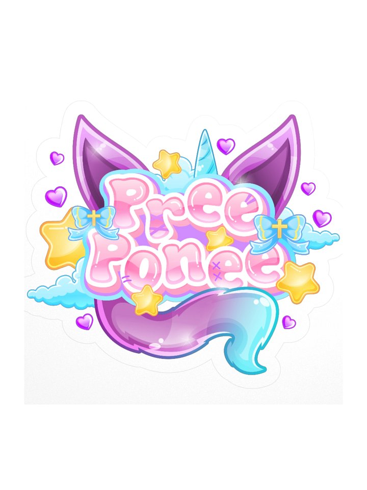 Pree Ponee Pastel Unicorn Kiss Cut Stickers product image (1)