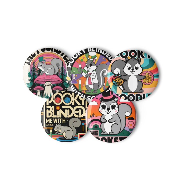 Original Pooky Artwork Buttons: Set of Five product image (3)
