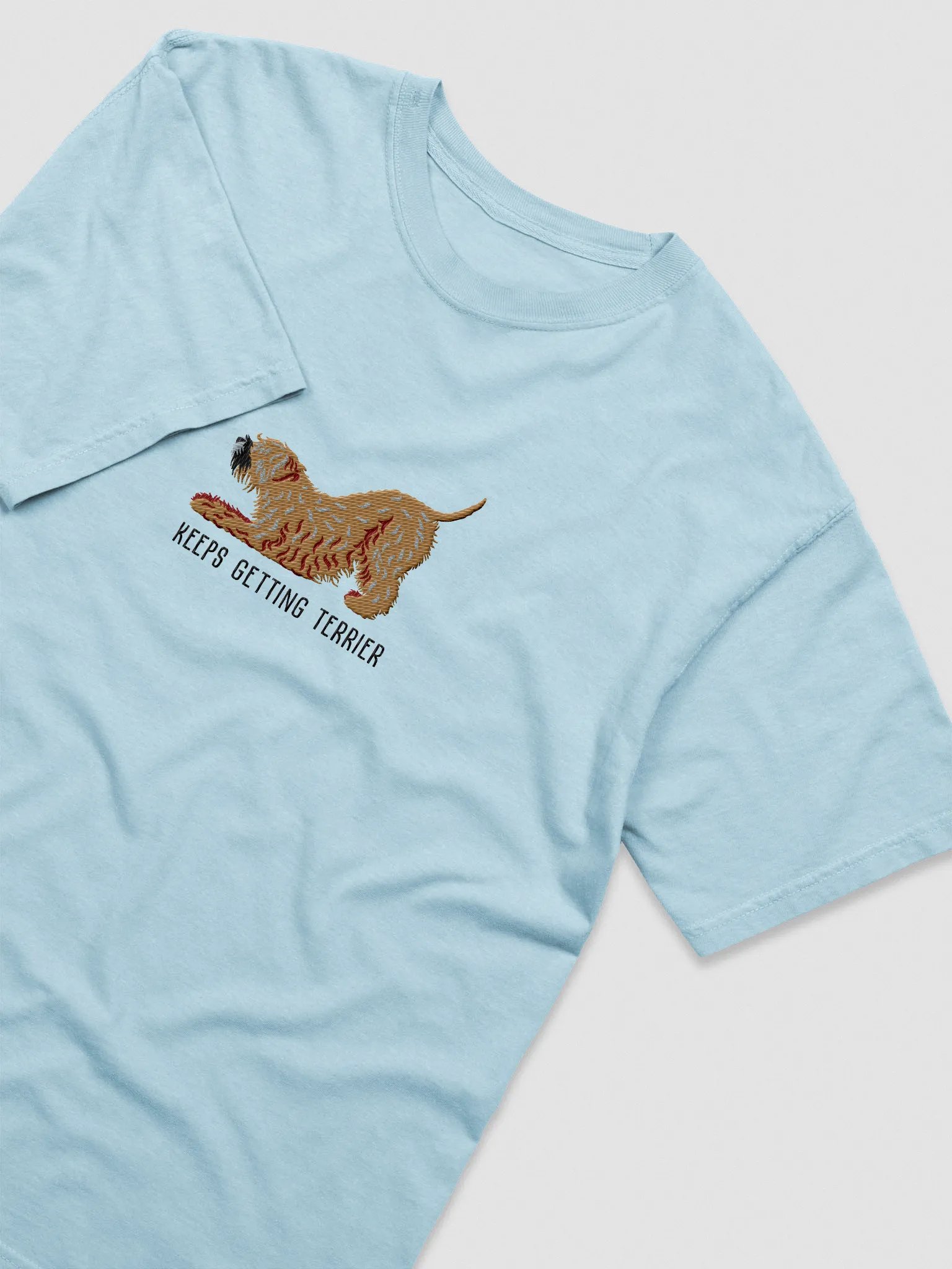 Keeps Getting Terrier T-Shirt(Embroidered) of a Wheaten Terrier(2) product image (6)